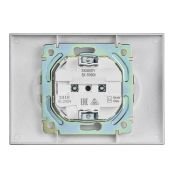 Штепсельная розетка встраиваемая двойная IEK SKANDY 10А SK-R23-10-K03-F SK-R09Gr без з/к с з/ш в сборе серый