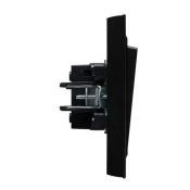 Выключатель встраиваемый одноклавишный IEK BRITE BR-V10-0-10-K02-F ВСР10-1-0-БрЧ в сборе черный