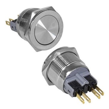 Кнопка M22 ON(OFF)+OFF(ON) GQ22-11E 5А/250V 6C IP65 антивандальная без фиксации без подсветки
