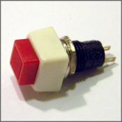 Кнопка M10 OFF-ON RWD-203 (PBS-21A, DS-450) 2A/250V 2c -бело-красная квадр.-