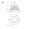 Встраиваемый светильник  12W Белый теплый 037188(1) MS-FORECAST-BUILT-TURN-R102-12W IP20  круглый белый