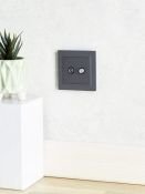 Рамка пластик 1 пост IEK BRITE BR-M12-44-K53 РУ-1-БрГ-44 графит IP44