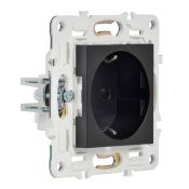 Штепсельная розетка встраиваемая IEK SKANDY 16А SK-R14-16-K02 SK-R04Bl с з/к без з/ш черный