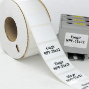 Наклейка прямоугольная NPP-35х22 W для принтера RT200, RT230, белый, 1400 шт. в упаковке