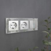 Рамка стеклянная 3 поста WERKEL Diamant WL08-Frame-03 / W0031220 зеркальный