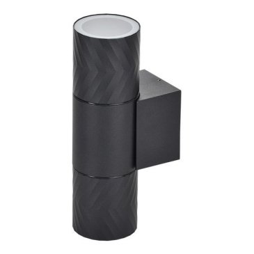 светильник IEK LIGHTING без лампы 5108 LT-UBU0-5108-GU10-2-K02 IP65 цилинд накладной черный