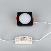 Встраиваемый светильник   5W Белый дневной  021481 LTD-80x80SOL-BK-5W 4000K 220V IP44 квадратный черный