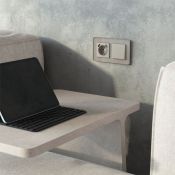 Накладка для розетки с USB  WERKEL W1279504 дымчатый