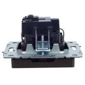 Штепсельная розетка встраиваемая IEK BRITE 16А BR-R14-16-K45 РС14-1-0-БрТ с з/к и шторками бронза