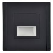 подсветка светильник Белый дневной 3W FP157 черный FP-FL20-K02 FORTE&PIANO IEK встраиваемый в подрозетник