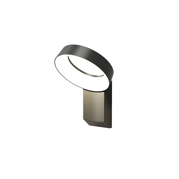 светильник  12W Белый теплый SANVIK DK9712-BK 230V IP65 круглый накладной черный