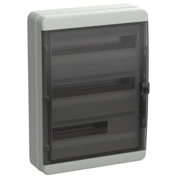 Корпус пластиковый TF5-KP72-N-54-65-K03-K02 КМПн-54 IP65 черная прозрачная дверь TEKFOR IEK