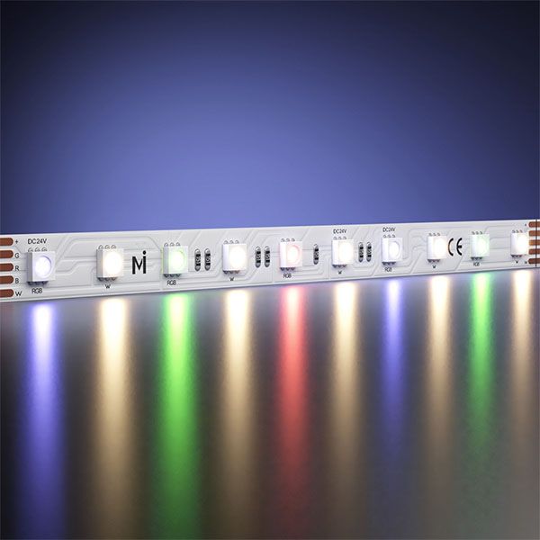 Светодиодная лента RGBW 5050 24V 14.4W/m 60Led/метр 201132 Ultra 3000K