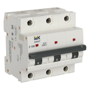 Автоматический выключатель 3-пол. 100А M10H C 10kA AR-M10H-3-C100 ARMAT IEK