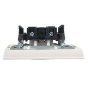 Штепсельная розетка встраиваемая IEK BRITE 10А BR-R10-10-K36-F РСР10-1-0-БрЖ без з/к и шторками в сборе жемчуг