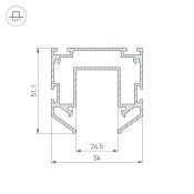 комплектующие к профилю MAG профиль-держатель MAG-STRETCH-25-2000 035719