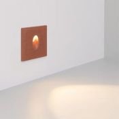 светильник  3W Белый теплый 051051 LT-TIE-S100 220V квадратный встраиваемый красный