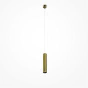 Подвесной светильник  12W Белый дневной P072PL-L12W4K-BS Фокус LED / Focus LED 220V цилиндр латунь