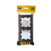 Рамка пластик 2 поста IEK BRITE BR-M22-44-K45 РУ-2-БрТБ-44 бронза IP44