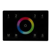 Панель встраиваемая Sens 028403 SMART-P83-RGB Black (230V, 4 зоны, 2.4G)