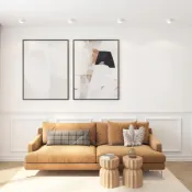 Накладной светильник DENKIRS без лампы LUND DK2601-WH GX53 цилиндр белый