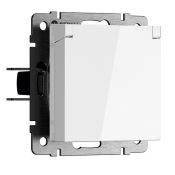 Штепсельная розетка встраиваемая WERKEL 16A 250V WL01-SKGSC-01-IP44  с/з, шторками и защитной крышкой / W1171201  белый
