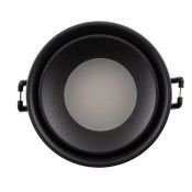 Встраиваемый светильник без лампы DENKIRS ODENCE DK2403-BK GU10 черный круглый IP44
