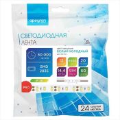 Светодиодная лента Белый 2835 12V 14.4W/m 60Led/метр 00-114 PRO 10мм IP20