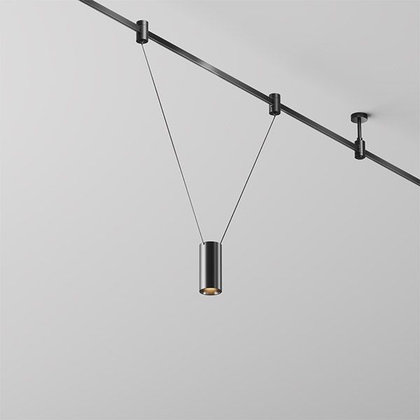 Трековый подвесной светильник 12W Белый теплый TR157-1-12W3K-B Фокус / Focus Led Flarity IP20 чёрный