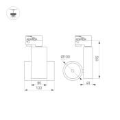 Трековый светильник  40W Белый дневной LGD-ARES-4TR-R100 BK 24deg на шинопровод черный 025537