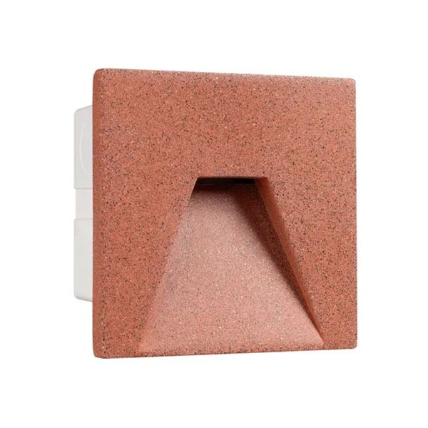 светильник  3W Белый теплый 051052 LT-TIE-S100 220V квадратный встраиваемый красный