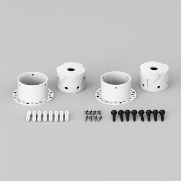 Держатель для гибкого неона Maytoni NEMO 201157 для двухстороннего скрытого монтажа неона 360° D18 белый