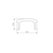 Экран PLINTUS-H40-2000 Opal матовый 052406