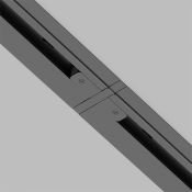 Коннектор прямой для однофазного трека TRA002C-11B Unity встраиваемый черный