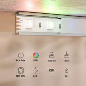 Светодиодная лента RGB 5050 24V 14.4W/m 60Led/метр 201197 Базовая / Base IP20