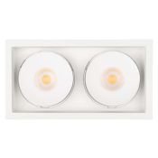 Встраиваемый светильник  18W Белый дневной 028150 CL-SIMPLE-S148x80-9W 45deg 220V IP20 поворотный прямоугольный белый