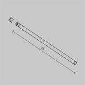 Светильник 13W Белый теплый C148CL-L900-13W3K-B Ларк / Larc Shelf 3000К чёрный