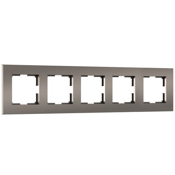 Рамка пластик 5 постов WERKEL Slab W0052963 бронза софт