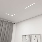 Трековый светильник однофазный  18W Белый-MIX SMART LINEAR DK8004-WH IP20 на шинопровод управляемый белый