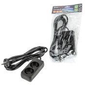 удлинитель без заземления Uniel UL-00009976 S-CU2-3 BLACK 3м Ultra
