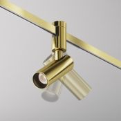 Трековый светильник 12W Белый теплый TR144-1-12W3K-W-BS Фокус / Focus Led Flarity IP20 латунь