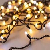гирлянда  7W Белый теплый- Белый 031208 ARD-STRING-CLASSIC-10000-BLACK-100LED-MILK-FLASH 230V IP65 с эффектом мерцания