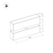 Трековый светильник  30W Белый теплый 034242 MAG-FLAT-FOLD-25-S1004 100deg 24V на магнитный шинопровод черный