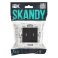 Выключатель встраиваемый двухклавишный проходной с подсветкой IEK SKANDY SK-V22-1-10-K02 SK-V10Bl черный