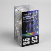 гирлянда ЗАНАВЕС RGB серебристая нить, 2х3 м, 450 LED
