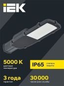 светодиодный светильник Белый 100W ДКУ 1002-100Д LDKU0-1002-100-5000-K03 IP65 серый констольный
