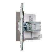 Штепсельная розетка встраиваемая IEK SKANDY 16А SK-R11-16-K37 SK-R05Sh с з/к без з/ш шампань