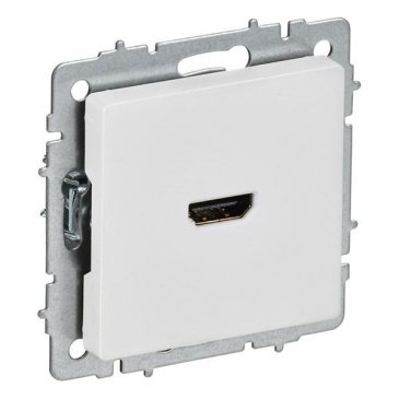 Розетка встраиваемая HDMI IEK BRITE BR-H10-K91 РHDMI-0-БрАБ арктический белый