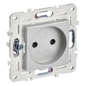 Штепсельная розетка встраиваемая IEK SKANDY 10А SK-R13-10-K23 SK-R01S без з/к с з/ш серебряный Штепсельная розетка встраиваемая IEK SKANDY 10А SK-R13-10-K23 SK-R01S без з/к с з/ш серебряный