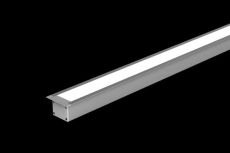 комплект профиля DesignLed с экраном LE.4932 встраиваемый ANOD